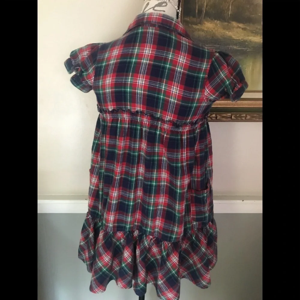 Ralph Lauren Plaid Short Sleeve Flannel Dress